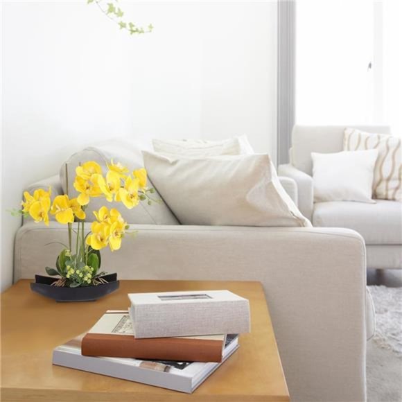 Real Touch SilkOrchid Artificial Flowers with FlowerPots,Artificial Phalaenopsis - Picture 4 of 7